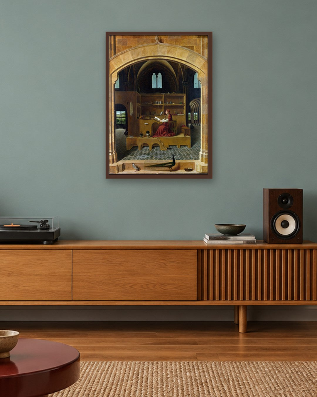 Renaissance Masters - Renaissance Masterpiece No. 422 - dark oak frame in a room