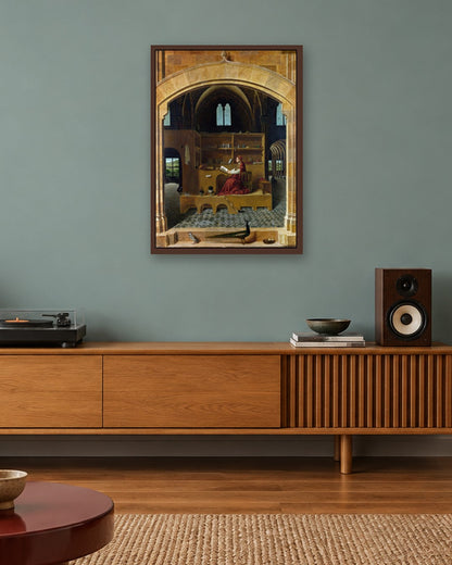 Renaissance Masters - Renaissance Masterpiece No. 422 - dark oak frame in a room