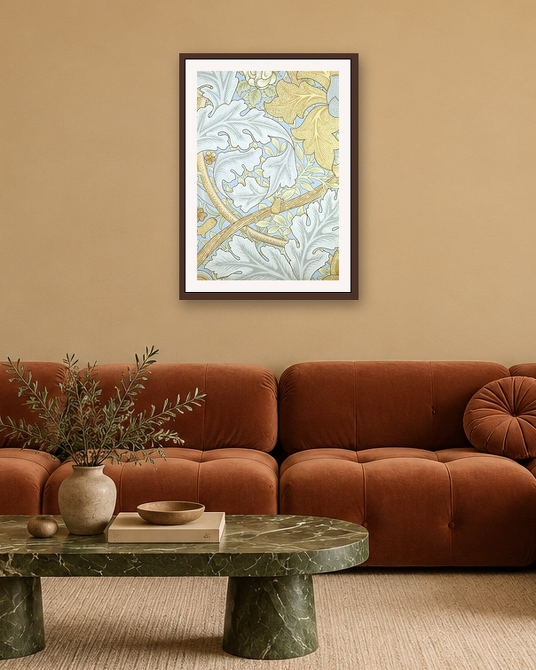 SENT Studio - Intricate Pattern No. 1 - dark oak frame in a room
