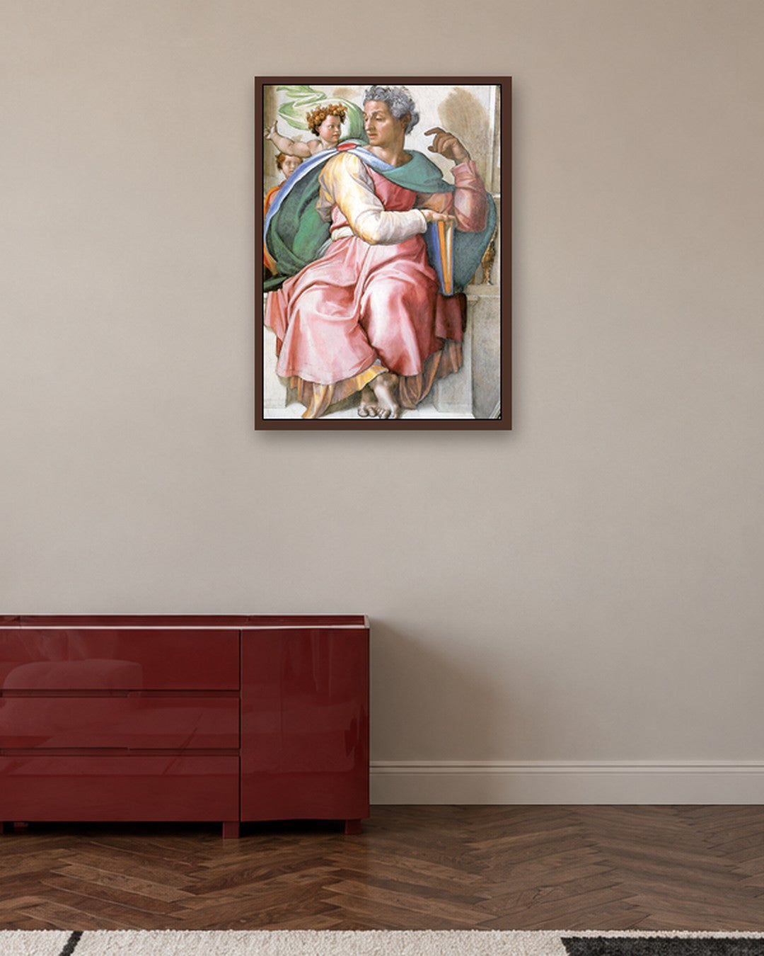 Renaissance Masters - Renaissance Masterpiece No. 335 - dark oak frame in a room