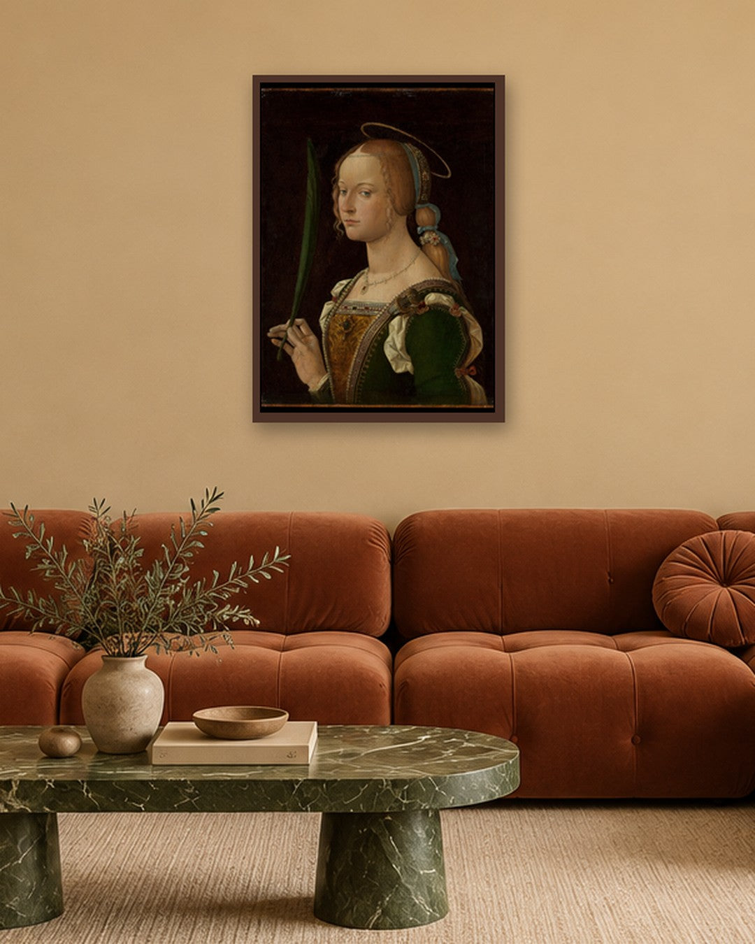 Renaissance Masters - Renaissance Masterpiece No. 161 - dark oak frame in a room