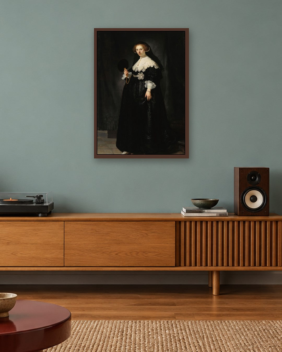 Renaissance Masters - Renaissance Masterpiece No. 375 - dark oak frame in a room