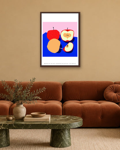 SENT Studio - Artistic Poster No. 28 - dark oak frame in a room