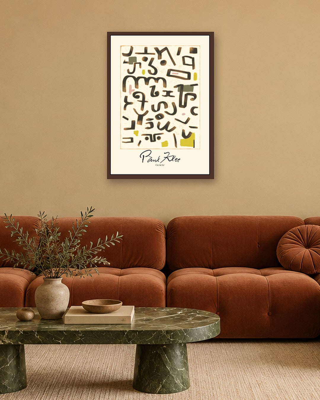 SENT Studio - Gesetz - dark oak frame in a room