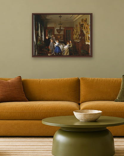 Renaissance Masters - Renaissance Masterpiece No. 143 - dark oak frame in a room