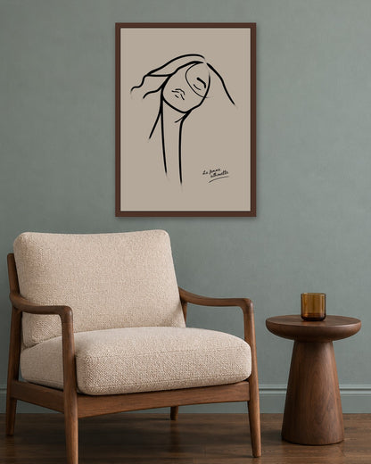 SENT Studio - Bohemian Poster No. 58 - dark oak frame in a room
