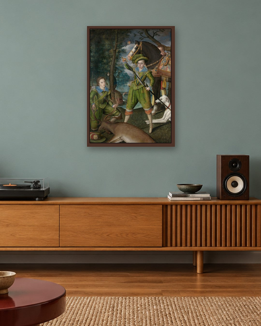 Renaissance Masters - Renaissance Masterpiece No. 423 - dark oak frame in a room