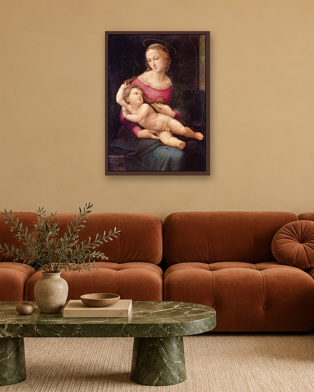 Renaissance Masters - Renaissance Masterpiece No. 305 - dark oak frame in a room