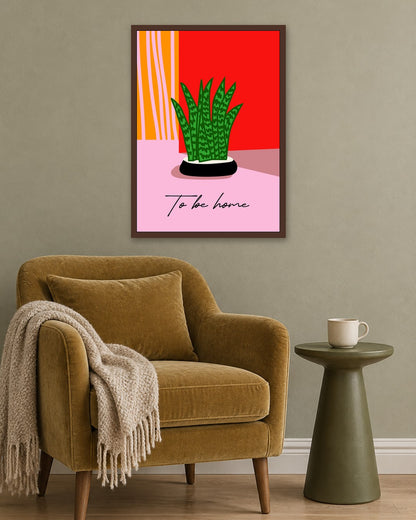 SENT Studio - Artistic Poster No. 57 - dark oak frame in a room