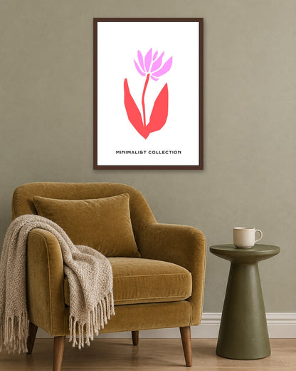 SENT Studio - Abstract Poster No. 21 - dark oak frame in a room
