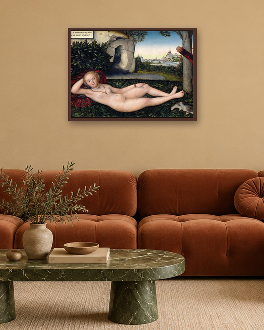 Renaissance Masters - Renaissance Masterpiece No. 290 - dark oak frame in a room