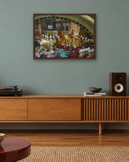 Renaissance Masters - Renaissance Masterpiece No. 253 - dark oak frame in a room