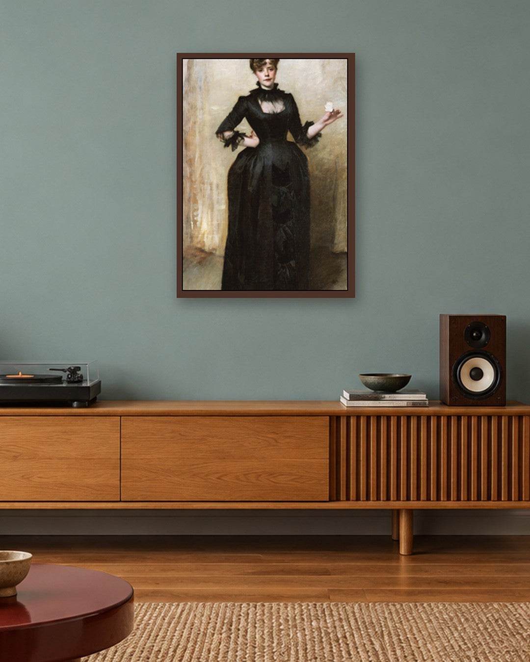 Renaissance Masters - Renaissance Masterpiece No. 370 - dark oak frame in a room