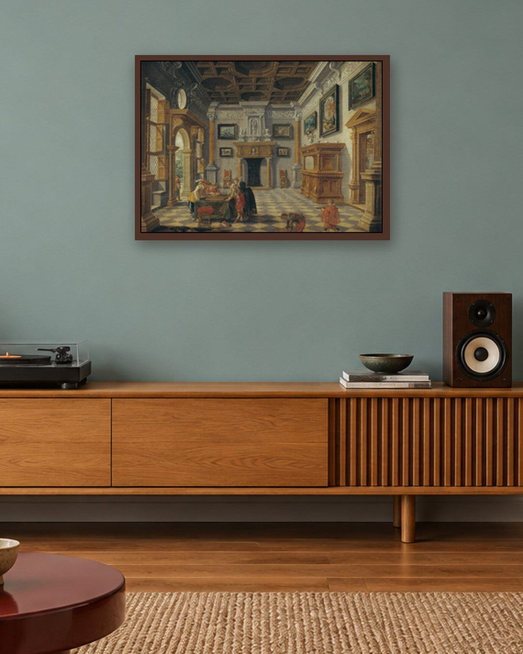 Renaissance Masters - Renaissance Masterpiece No. 195 - dark oak frame in a room