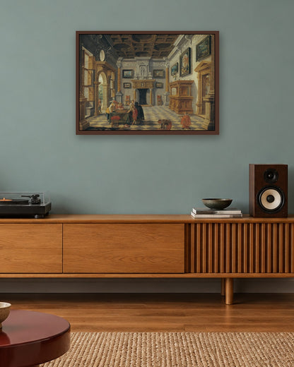 Renaissance Masters - Renaissance Masterpiece No. 195 - dark oak frame in a room
