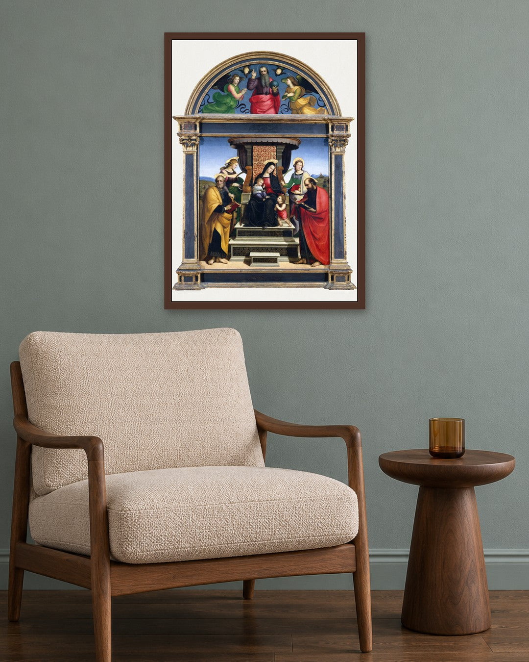 Renaissance Masters - Renaissance Masterpiece No. 306 - dark oak frame in a room