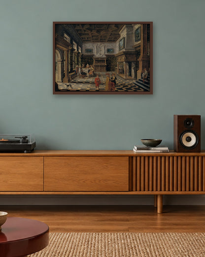 Renaissance Masters - Renaissance Masterpiece No. 190 - dark oak frame in a room