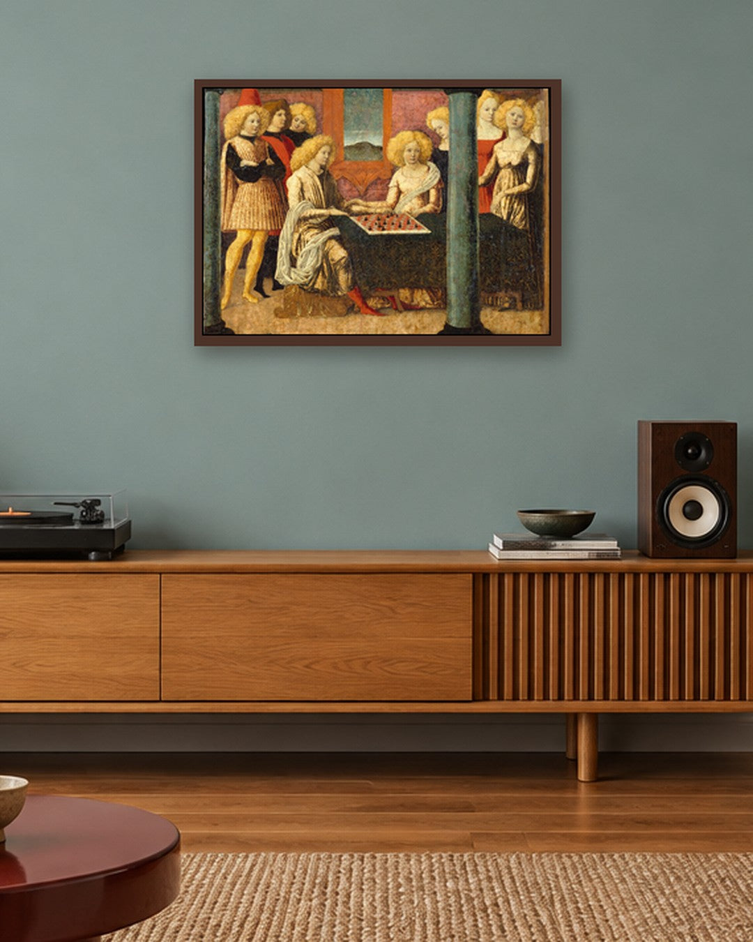 Renaissance Masters - Renaissance Masterpiece No. 135 - dark oak frame in a room
