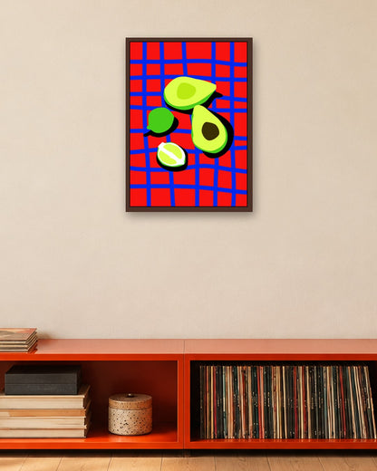 SENT Studio - Artistic Poster No. 24 - dark oak frame in a room