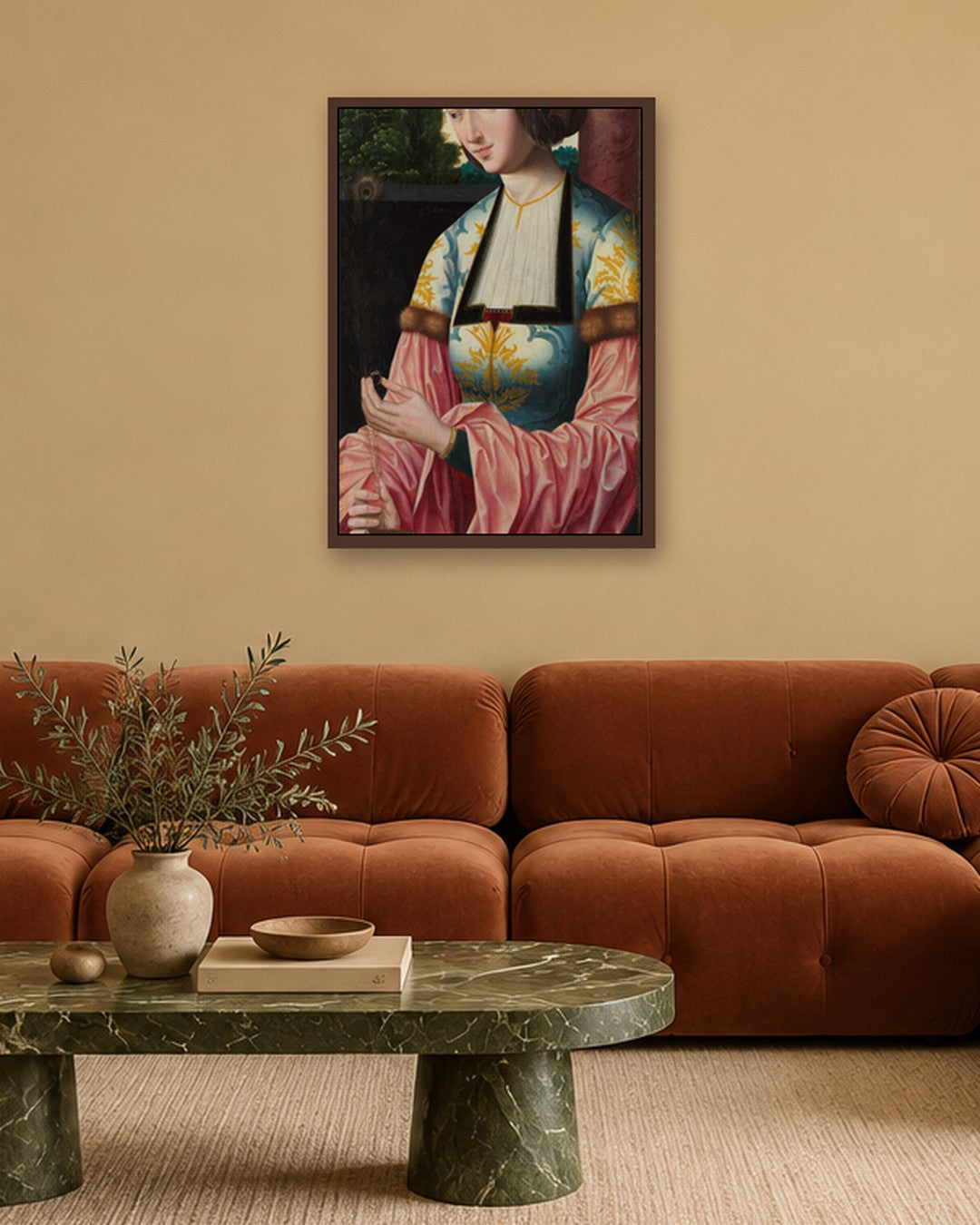Renaissance Masters - Renaissance Masterpiece No. 112 - dark oak frame in a room