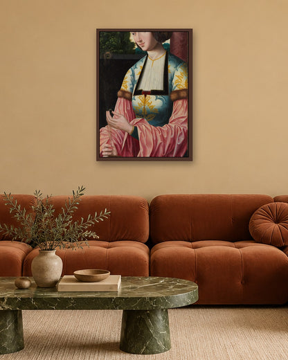 Renaissance Masters - Renaissance Masterpiece No. 112 - dark oak frame in a room