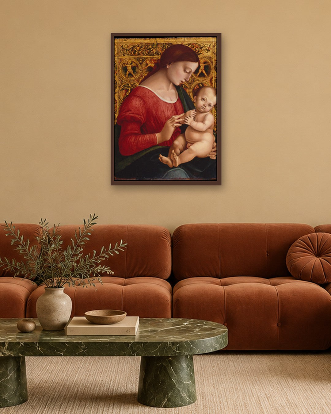 Renaissance Masters - Renaissance Masterpiece No. 152 - dark oak frame in a room