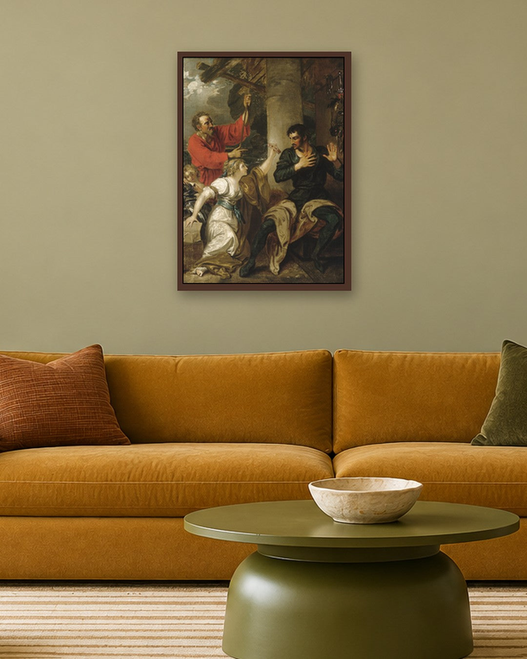 Renaissance Masters - Renaissance Masterpiece No. 229 - dark oak frame in a room