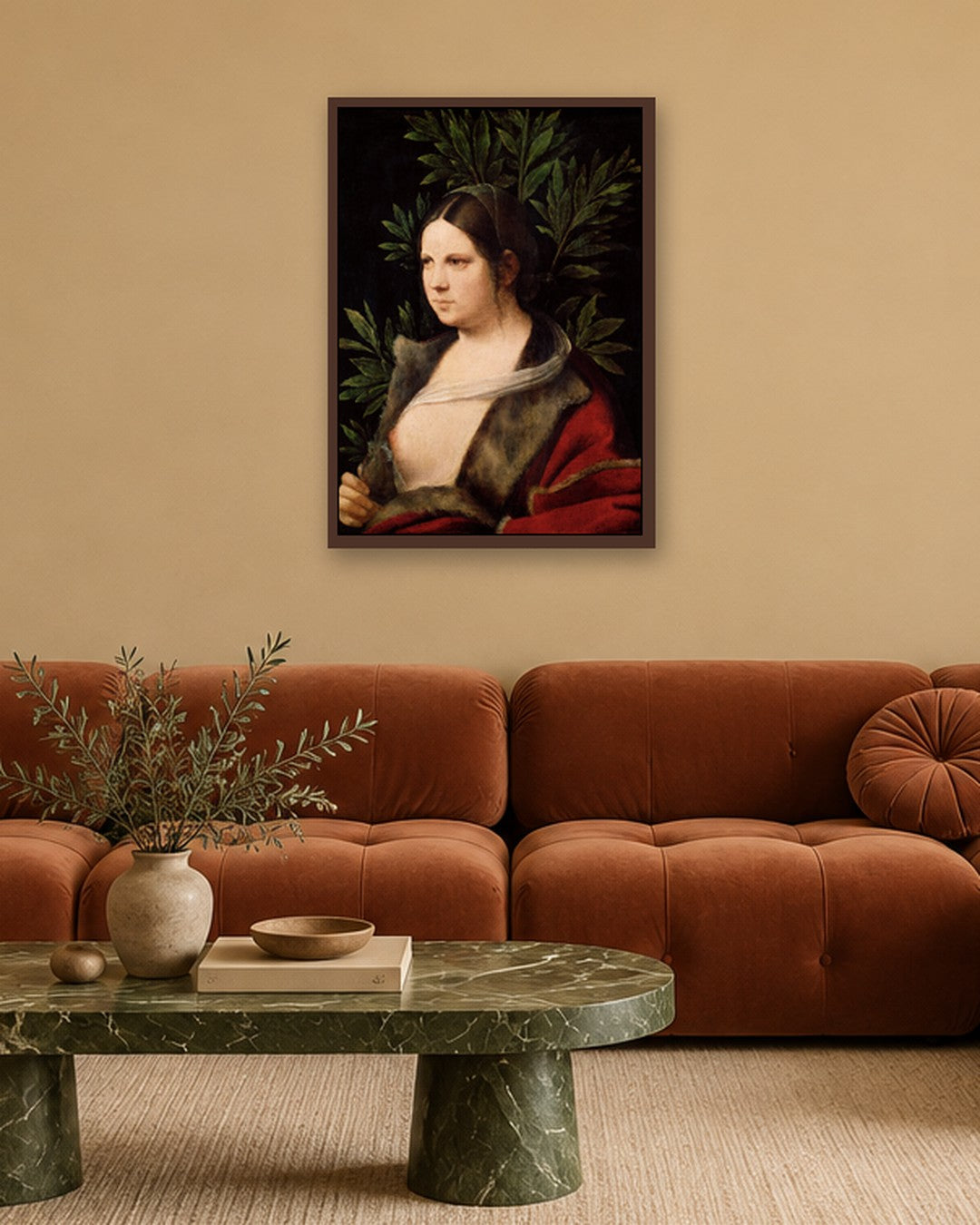 Renaissance Masters - Renaissance Masterpiece No. 283 - dark oak frame in a room