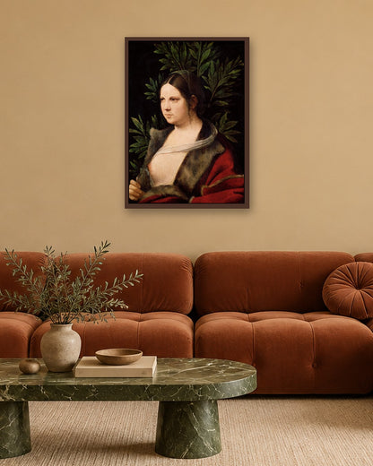 Renaissance Masters - Renaissance Masterpiece No. 283 - dark oak frame in a room