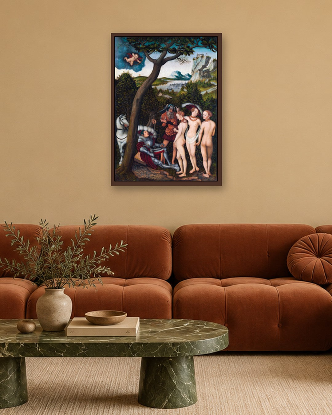 Renaissance Masters - Renaissance Masterpiece No. 293 - dark oak frame in a room