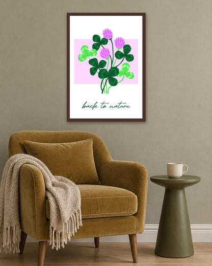 SENT Studio - Artistic Poster No. 60 - dark oak frame in a room