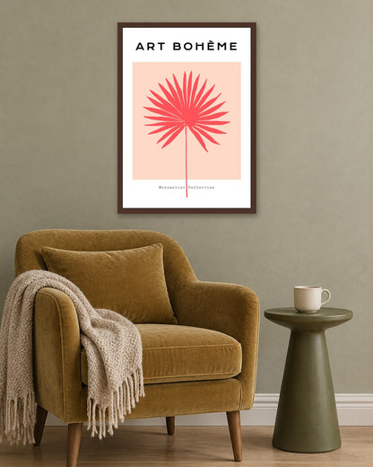 SENT Studio - Abstract Poster No. 24 - dark oak frame in a room
