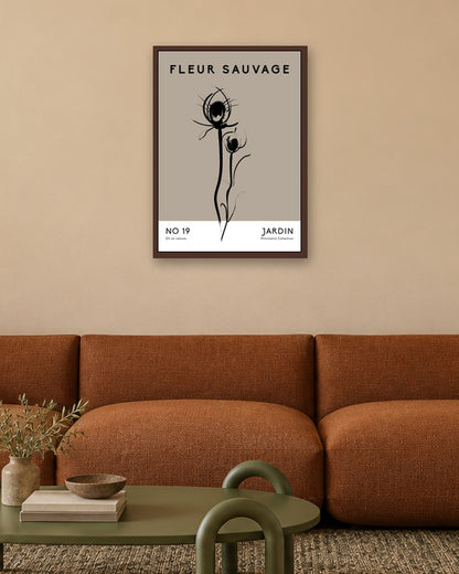 SENT Studio - Bohemian Poster No. 34 - dark oak frame in a room