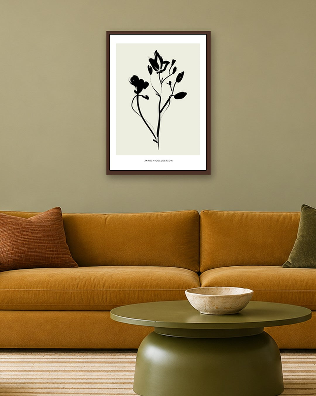 SENT Studio - Bohemian Poster No. 42 - dark oak frame in a room