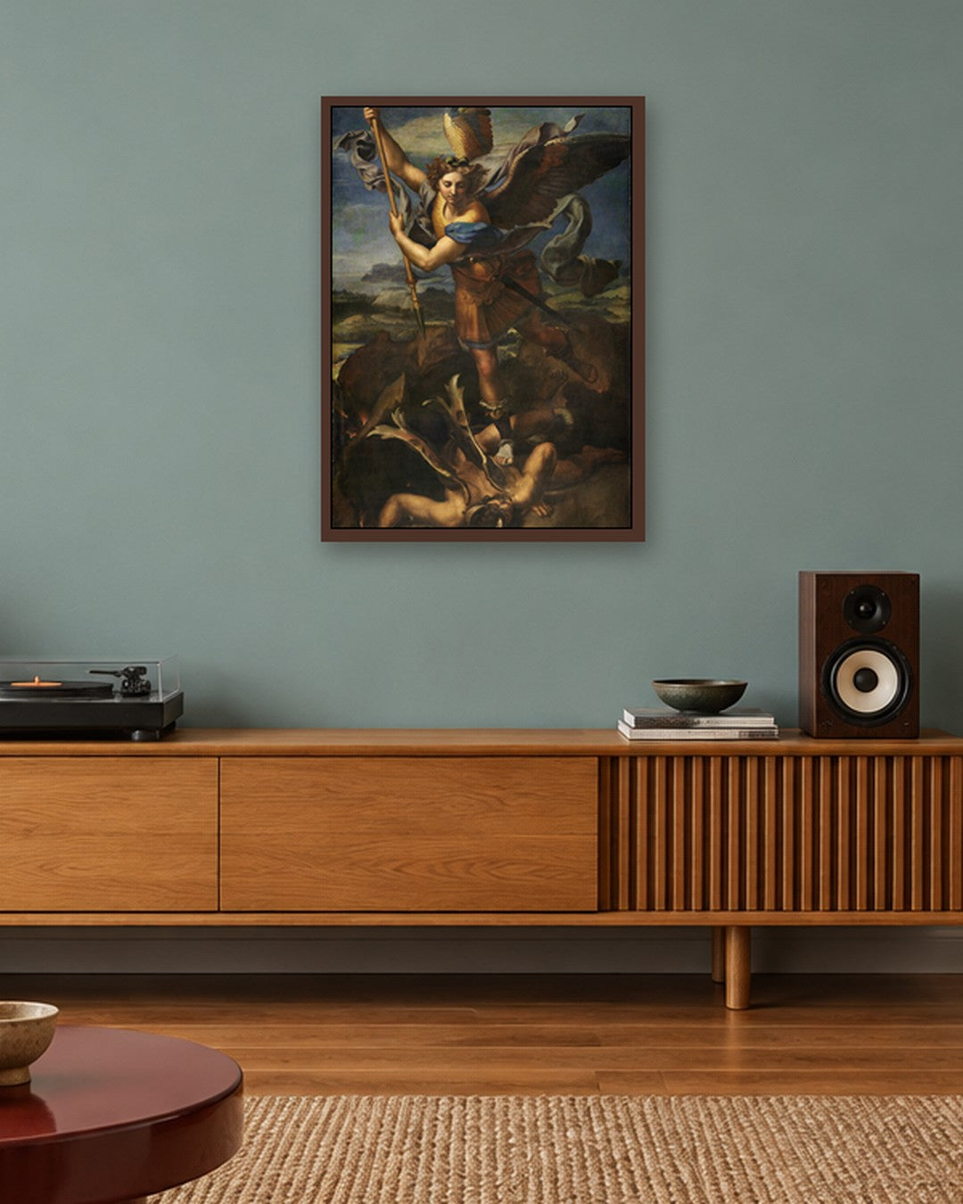 Renaissance Masters - Renaissance Masterpiece No. 255 - dark oak frame in a room