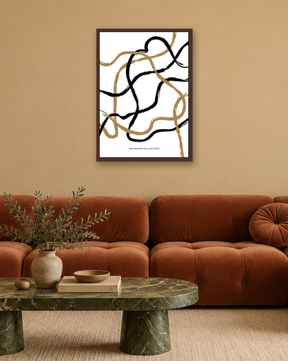 SENT Studio - Bohemian Poster No. 39 - dark oak frame in a room