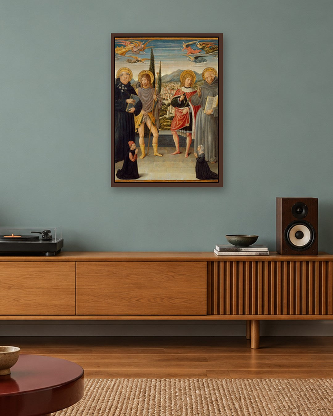 Renaissance Masters - Renaissance Masterpiece No. 158 - dark oak frame in a room