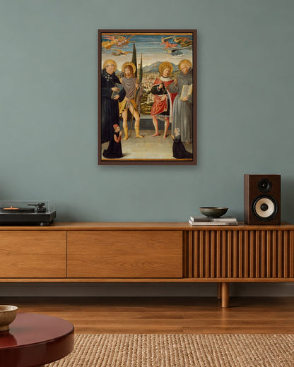 Renaissance Masters - Renaissance Masterpiece No. 158 - dark oak frame in a room
