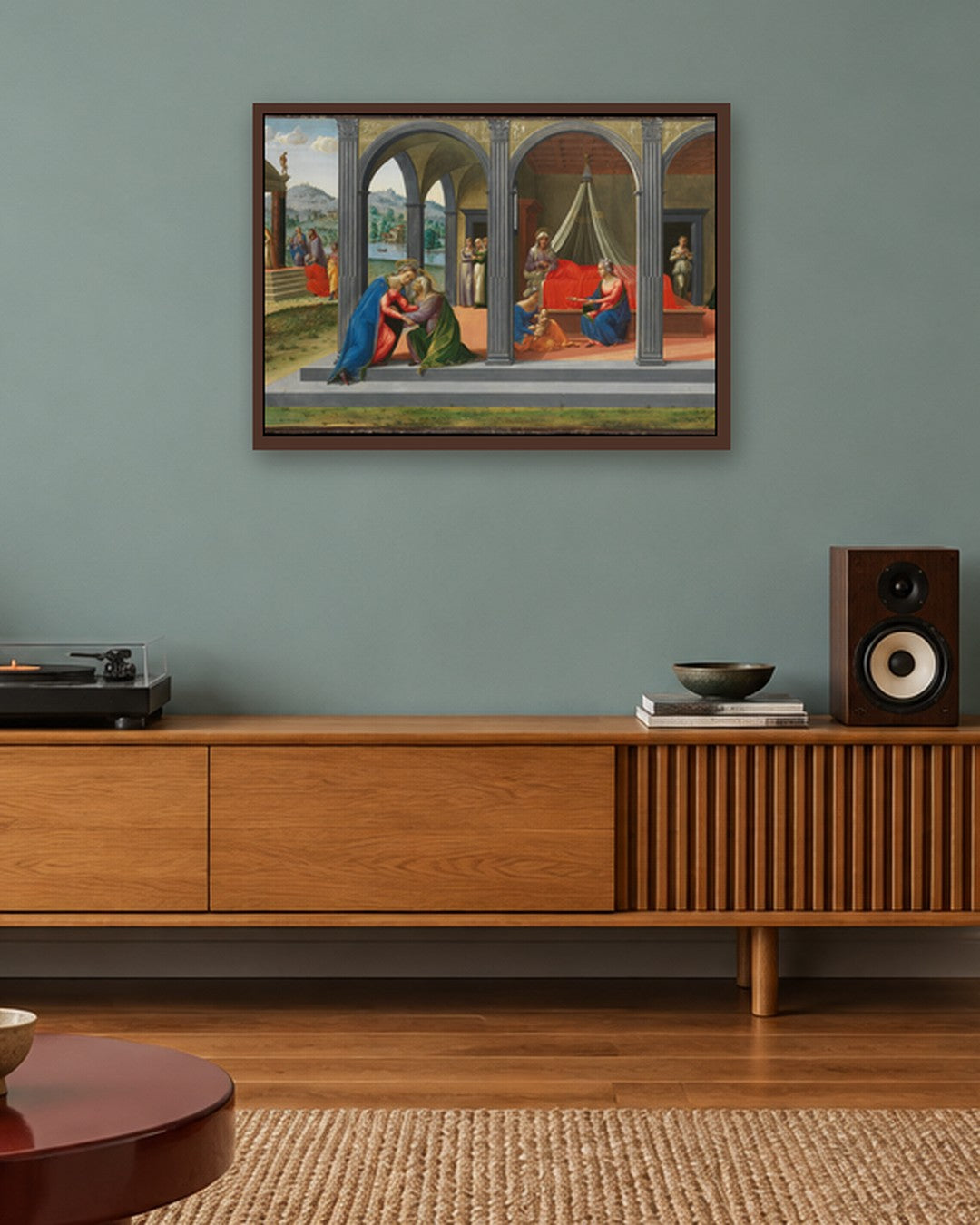 Renaissance Masters - Renaissance Masterpiece No. 157 - dark oak frame in a room