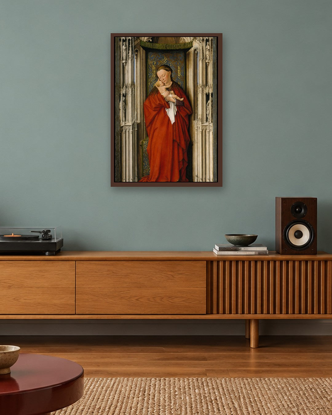 Renaissance Masters - Renaissance Masterpiece No. 165 - dark oak frame in a room