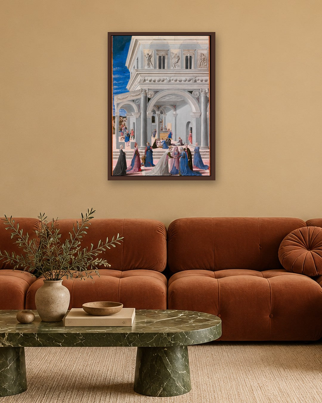 Renaissance Masters - Renaissance Masterpiece No. 166 - dark oak frame in a room