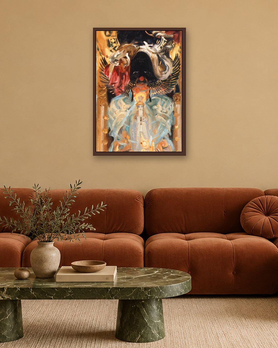 Renaissance Masters - Renaissance Masterpiece No. 367 - dark oak frame in a room