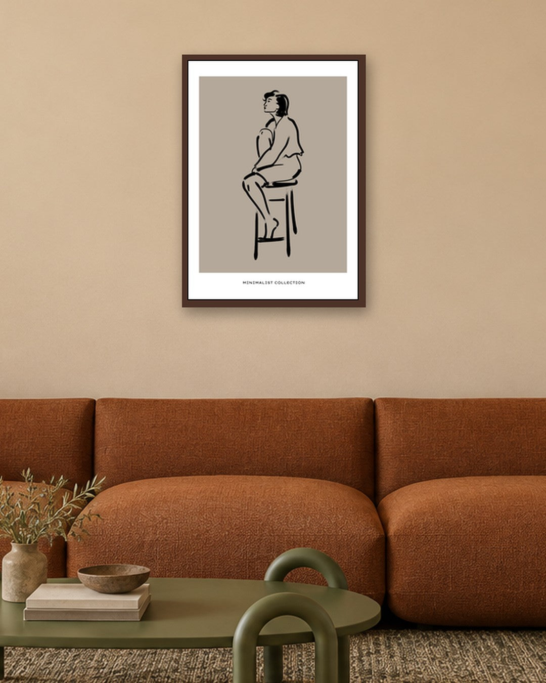 SENT Studio - Bohemian Poster No. 36 - dark oak frame in a room
