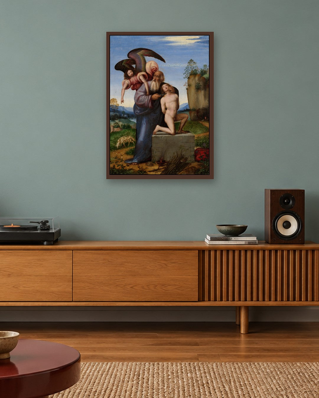 Renaissance Masters - Renaissance Masterpiece No. 418 - dark oak frame in a room