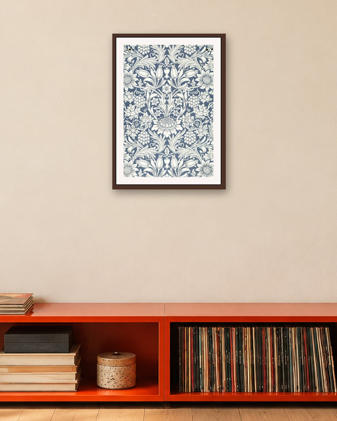 SENT Studio - Intricate Pattern No. 12 - dark oak frame in a room