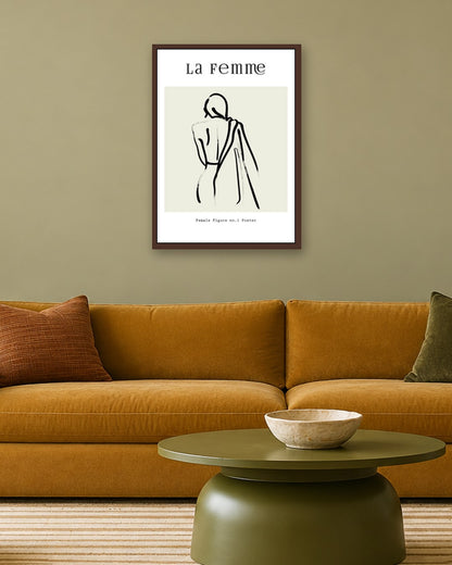 SENT Studio - Bohemian Poster No. 64 - dark oak frame in a room