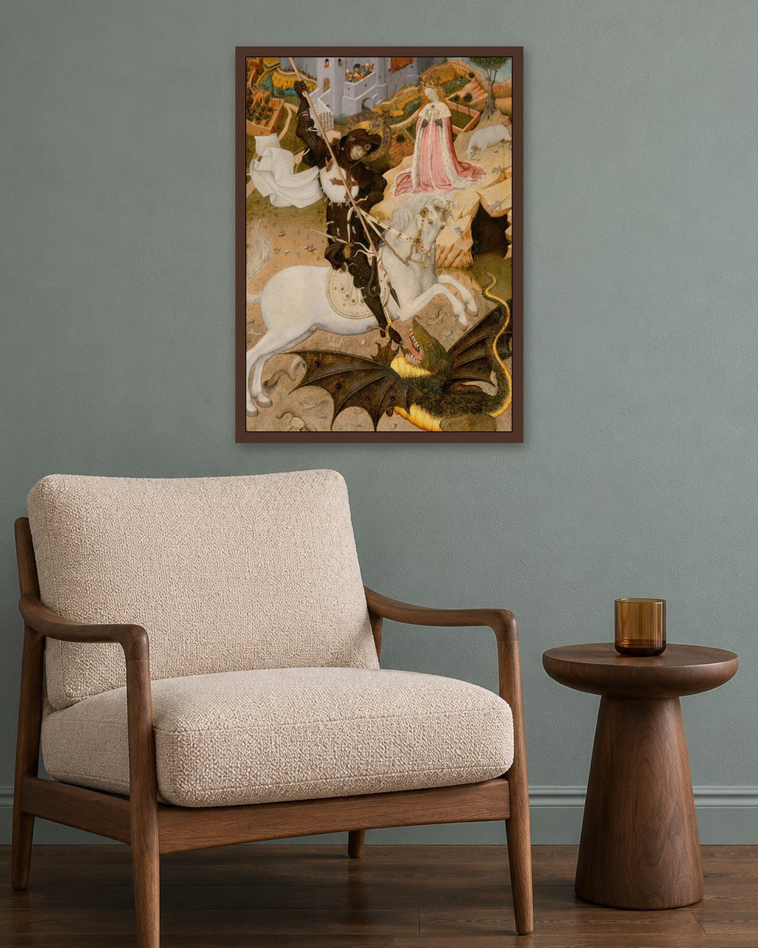 Renaissance Masters - Renaissance Masterpiece No. 386 - dark oak frame in a room