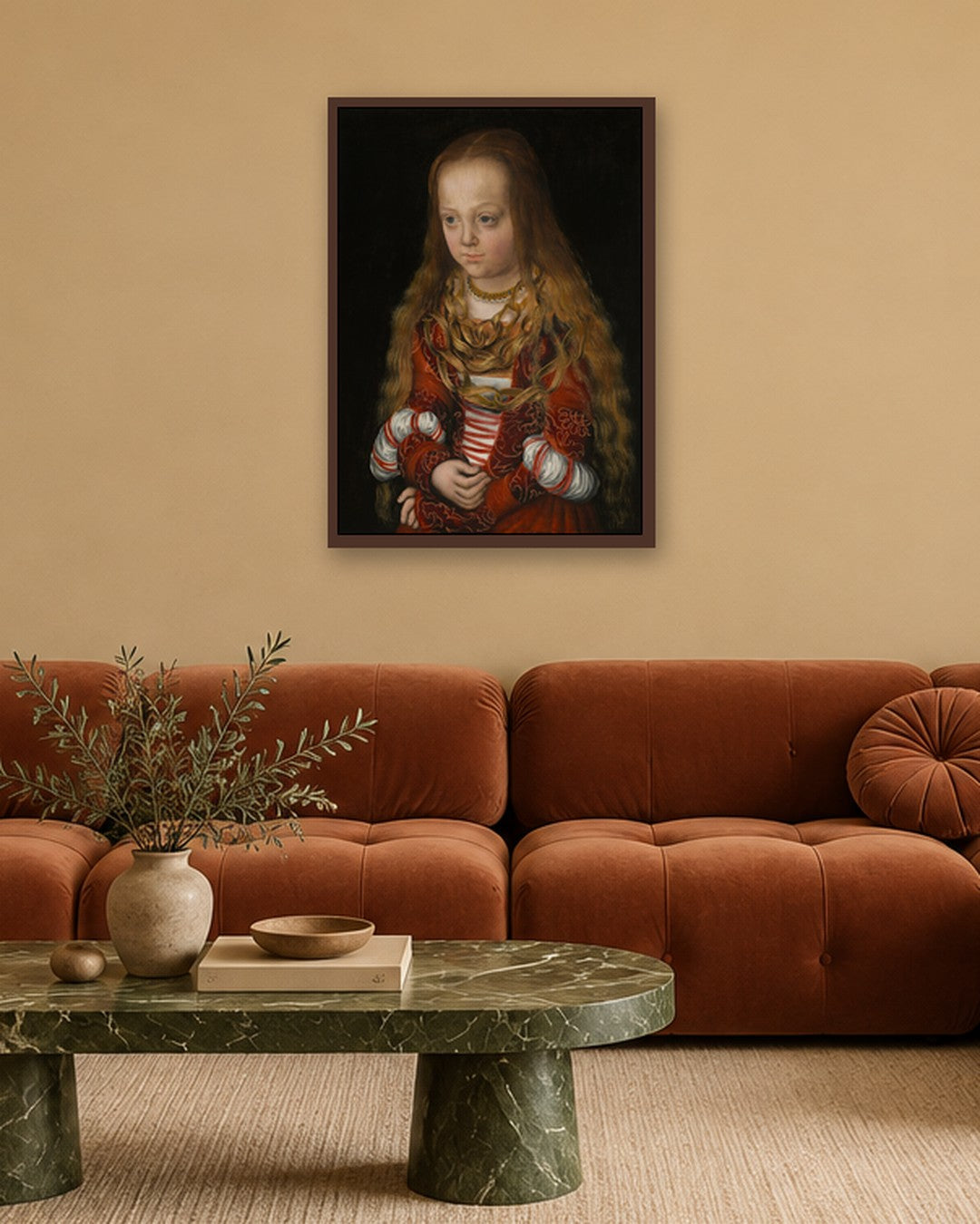 Renaissance Masters - Renaissance Masterpiece No. 215 - dark oak frame in a room