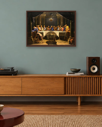 Renaissance Masters - Renaissance Masterpiece No. 403 - dark oak frame in a room