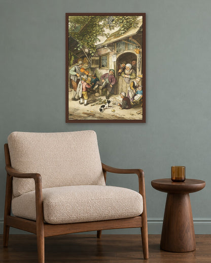Renaissance Masters - Renaissance Masterpiece No. 374 - dark oak frame in a room